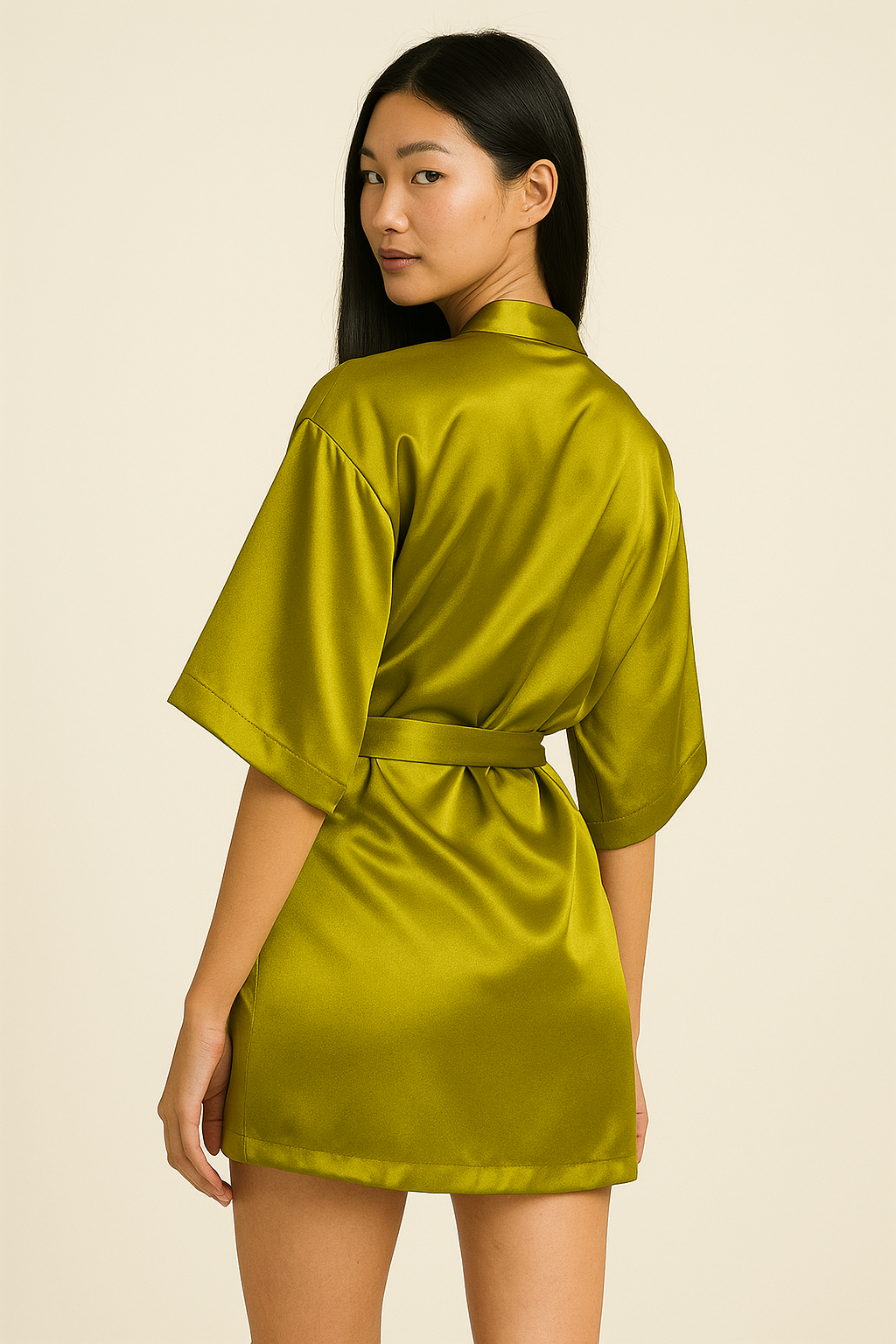 Silk Robe Above Knee