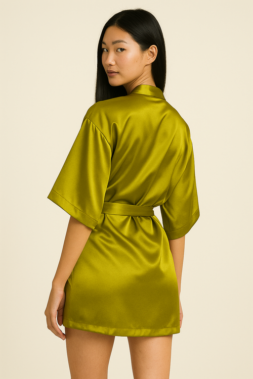 Silk Robe Above Knee